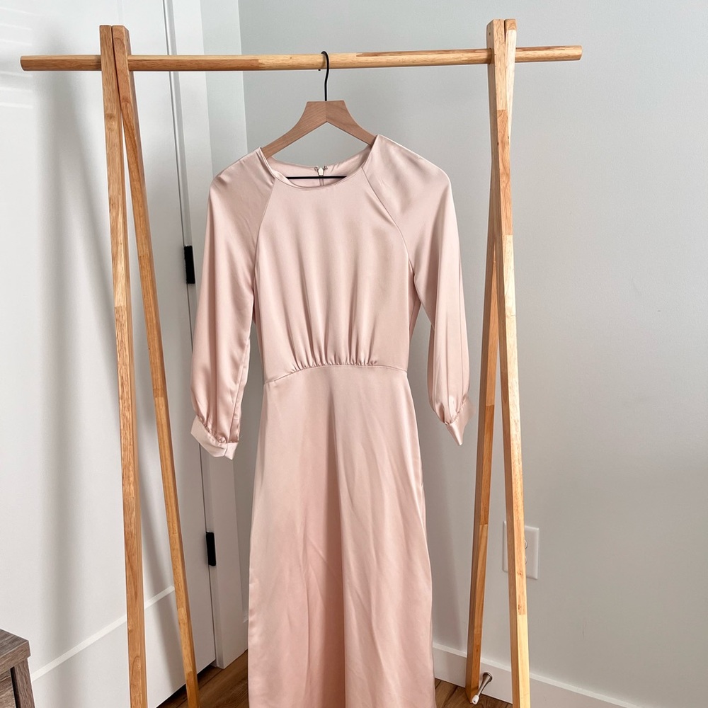 H&M Silk Midi Dress